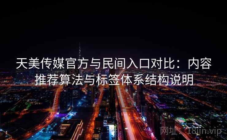 天美传媒官方与民间入口对比：内容推荐算法与标签体系结构说明