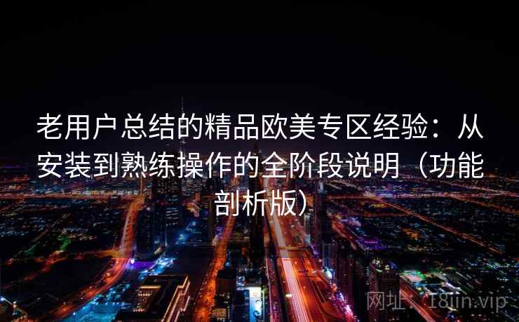 老用户总结的精品欧美专区经验：从安装到熟练操作的全阶段说明（功能剖析版）
