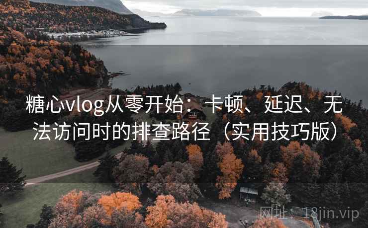 糖心vlog从零开始：卡顿、延迟、无法访问时的排查路径（实用技巧版）