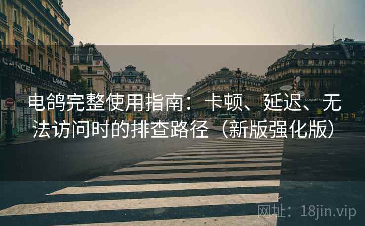 电鸽完整使用指南：卡顿、延迟、无法访问时的排查路径（新版强化版）