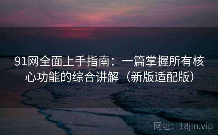 91网全面上手指南：一篇掌握所有核心功能的综合讲解（新版适配版）  第1张