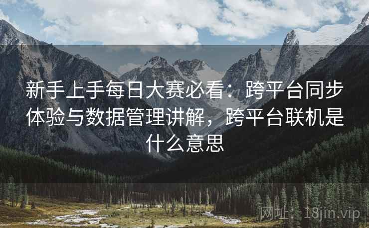 新手上手每日大赛必看：跨平台同步体验与数据管理讲解，跨平台联机是什么意思
